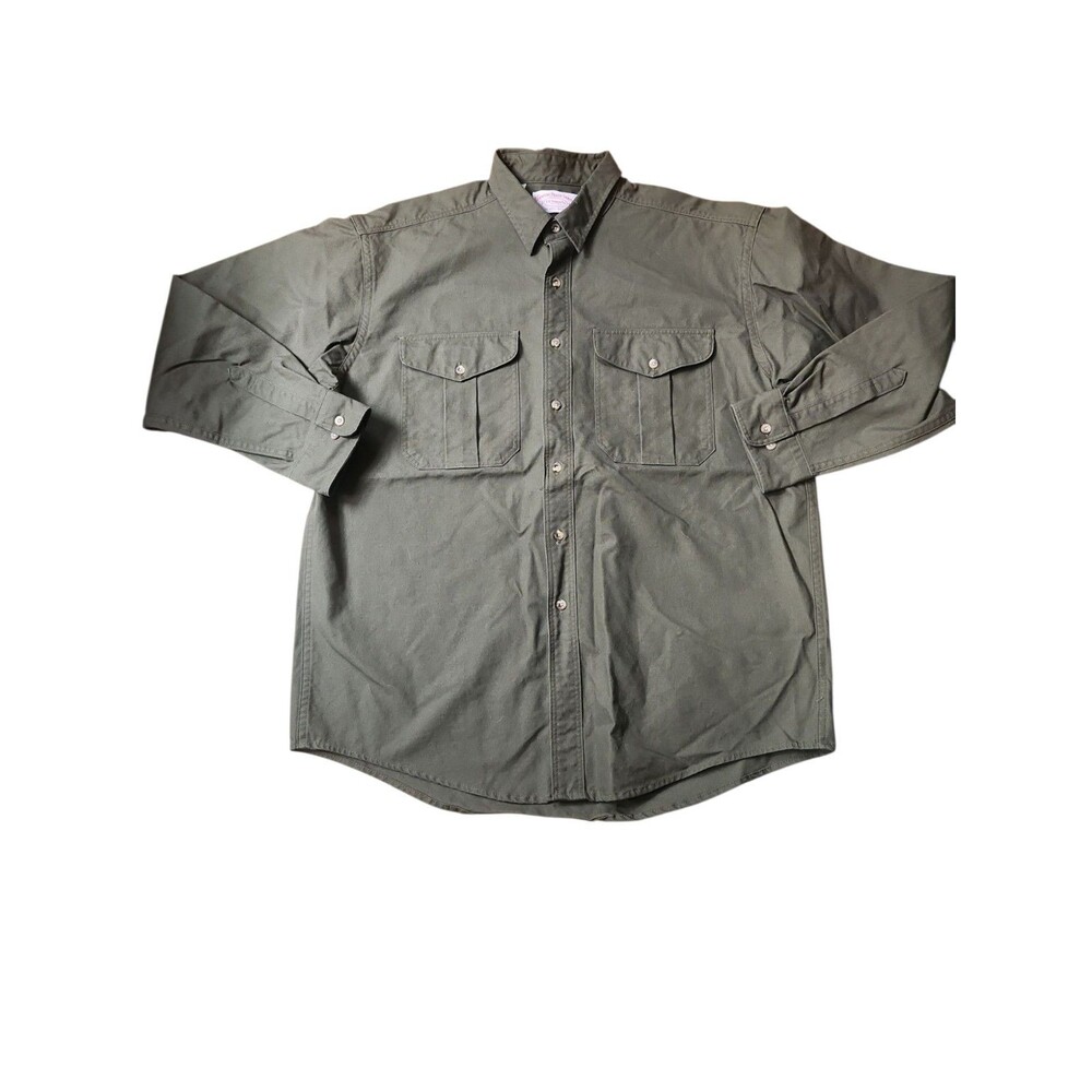 Filson Utility Field Work Shirt Mens XL Vintage 90s Army Green Casual Heavy